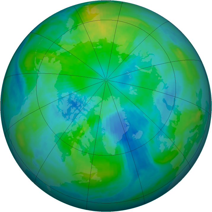Arctic ozone map for 04 October 1998